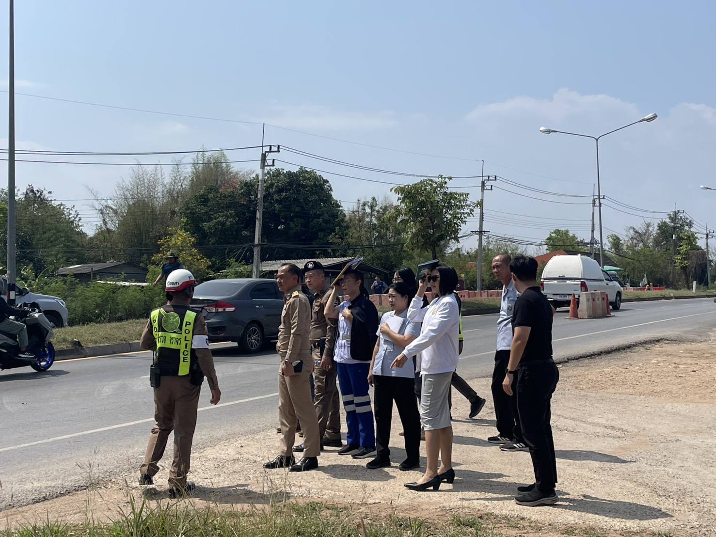 เวียงสา หาทางลดอุบัติเหตุจากพื้นที่สร้างถนน