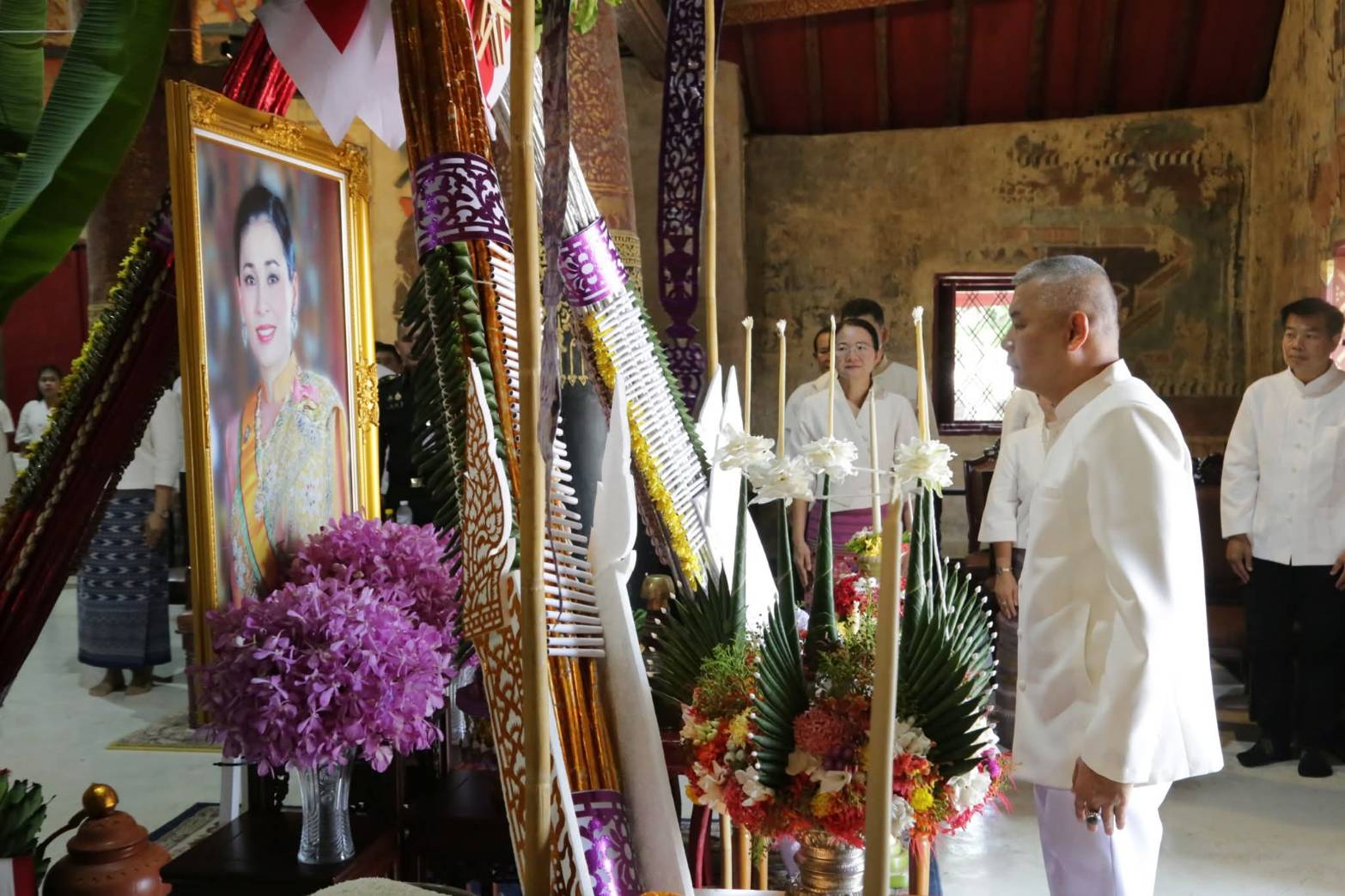 วัดภูมินทร์ จัดพิธีสืบพระชาตาหลวงเฉลิมพระเกียรติ เนื่องในโอกาสพระราชพิธีมหามงคลเฉลิมพระชนมพรรษา 4 รอบ สมเด็จพระนางเจ้าฯ พระบรมราชินี 3 มิถุนายน 2569